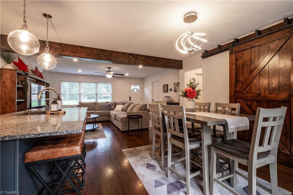 Dining area. Photo taken 2025. - 629 Oakland Drive, Elkin NC 28621, Elkin
