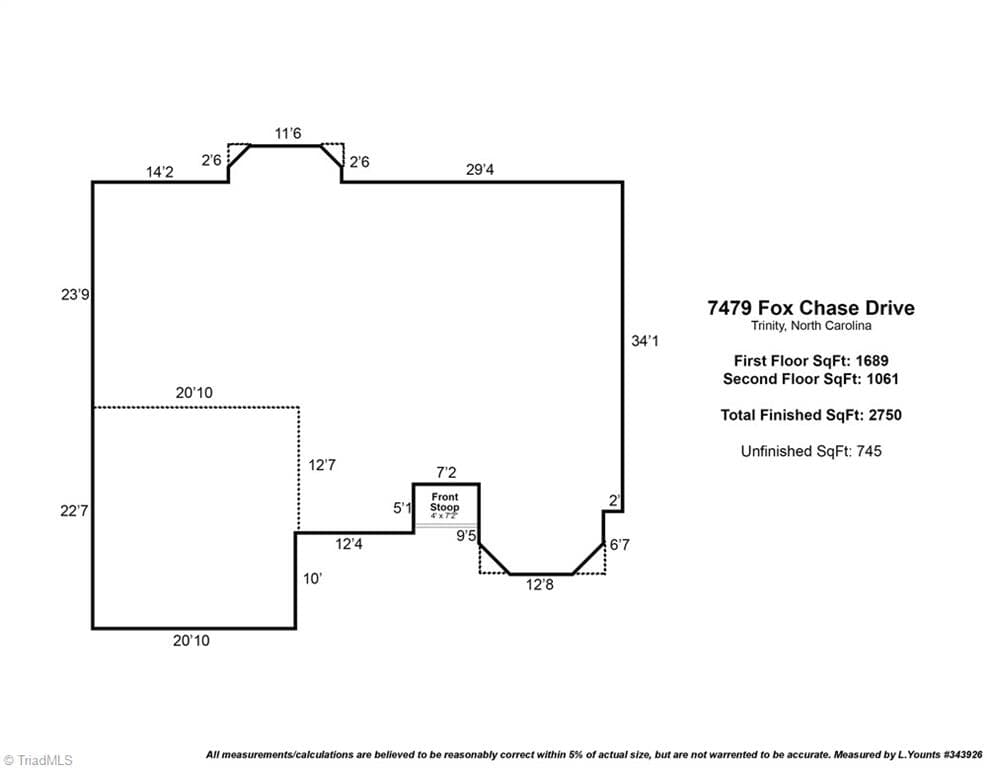 Stick/Site Built at 7479 Fox Chase Drive, Trinity NC 27370, Trinity, photo 49 of 50