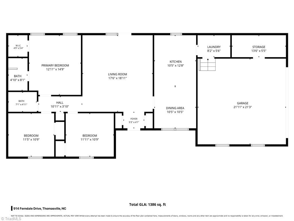 Stick/Site Built at 914 Ferndale Drive, Thomasville NC 27360, photo 33 of 33