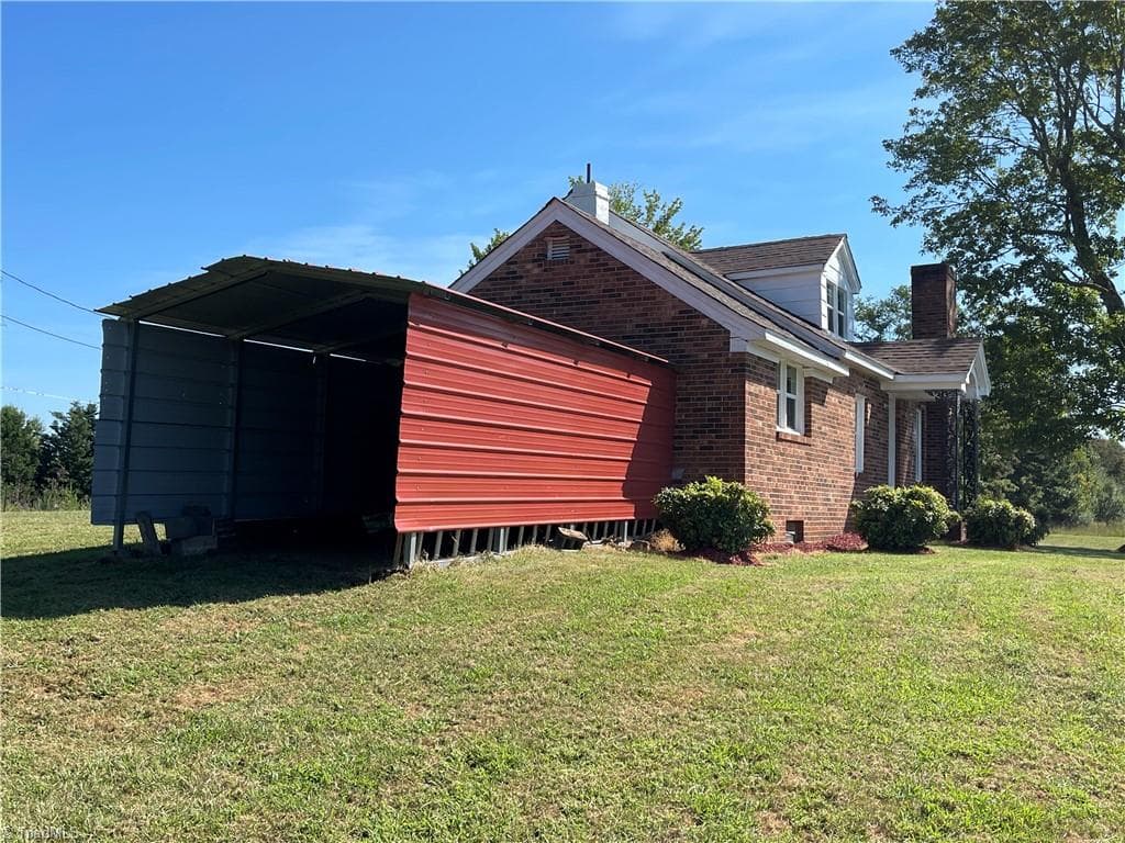 Shed at basement entrance - 539 Athey Simmons Road, Mount Airy NC 27030, Mount Airy