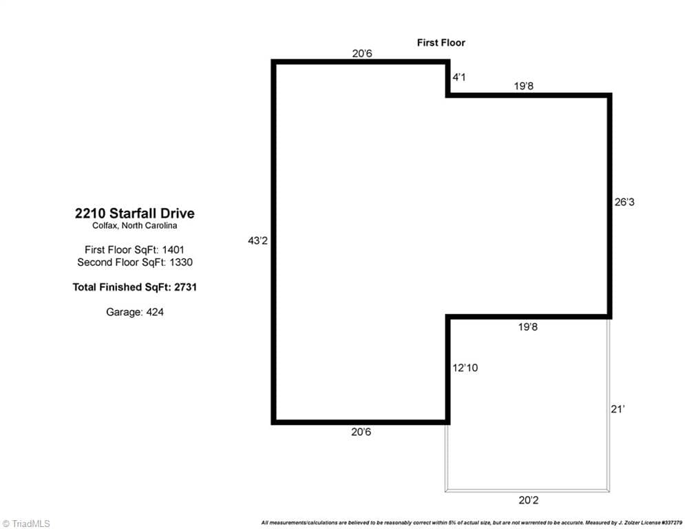 Stick/Site Built at 2210 Starfall Drive, Colfax NC 27235, Colfax, photo 43 of 44