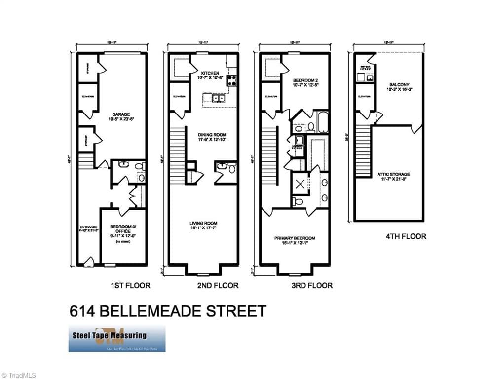 Stick/Site Built at 614 Bellemeade Street, Greensboro NC 27401, photo 36 of 38