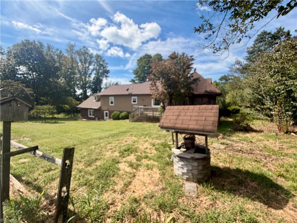 Wishing Well in back yard - 196 Lewis Fork Drive, Wilkesboro NC 28697, Wilkesboro