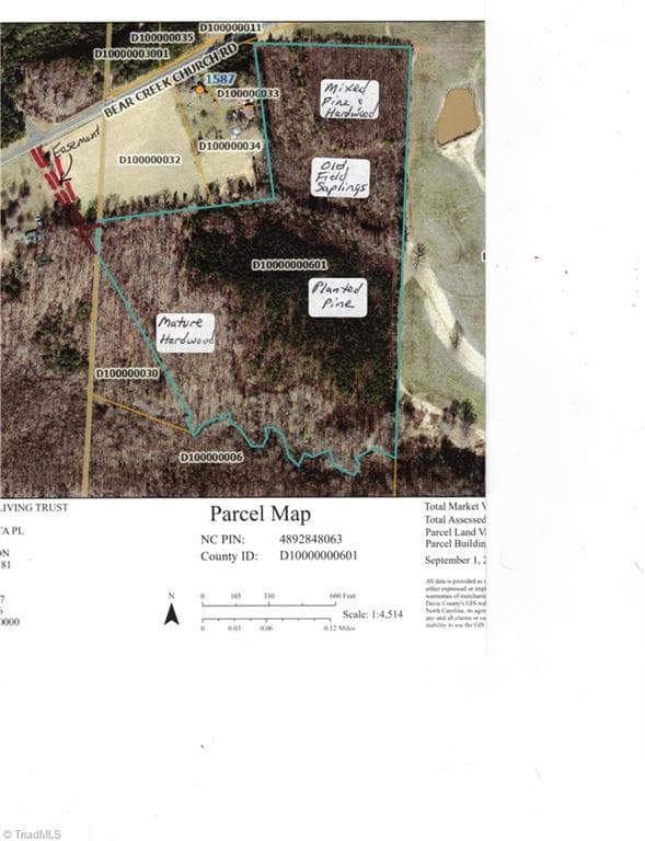 Unimproved Land at 00 Bear Creek Church Road, Mocksville NC 27028, Mocksville, photo 3 of 24