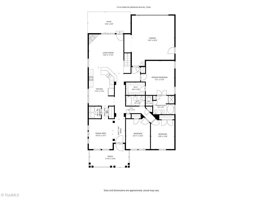 Stick/Site Built at 170 North Forke Drive, Advance NC 27006, Advance, photo 69 of 94