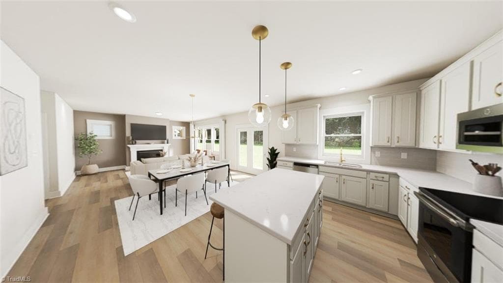 Open Concept Living Virtual Representation - 9223 Stoney River Lane, Kernersville NC 27284, Kernersville