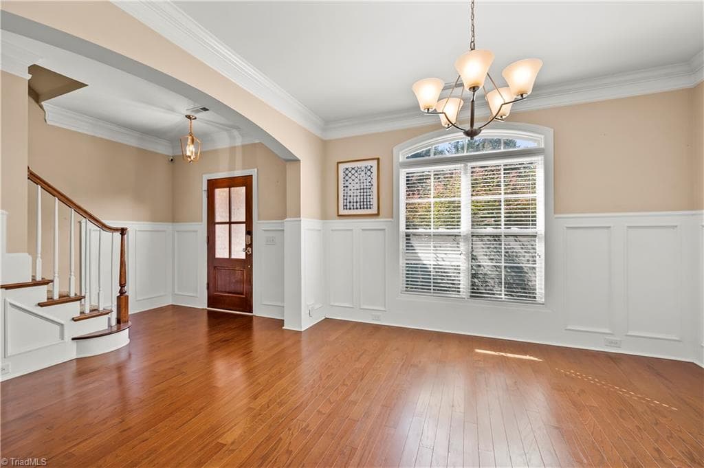 Hardwoods flow through main level - 1249 Meadow Chase Drive, Lewisville NC 27023, Lewisville