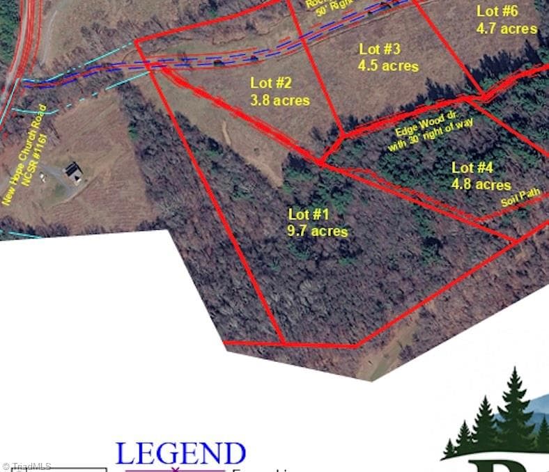 Single Family Residence at 00 Lot 1 New Hope Church Road, Laurel Springs NC 28644, photo 5 of 6