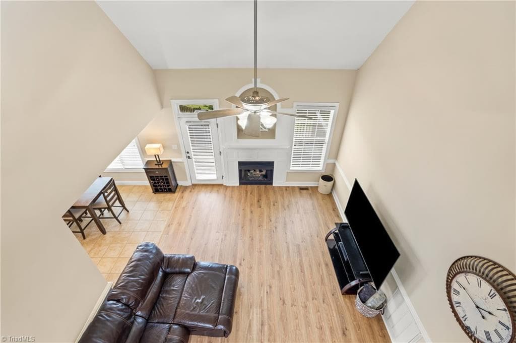 Second level over looks the vaulted living room. - 1304 Bradford Lane, Archdale NC 27263, Archdale