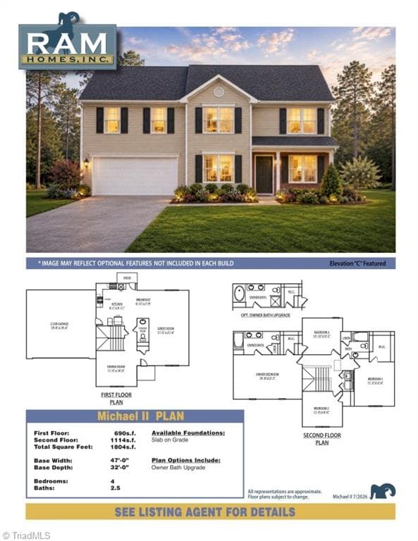 Stick/Site Built at 2022 Peggy Joe Way, Greensboro NC 27405, photo 2 of 2