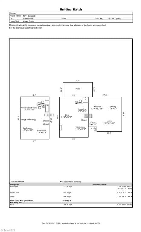 Stick/Site Built at 1711 Duval Drive, Greensboro NC 27410, photo 38 of 38