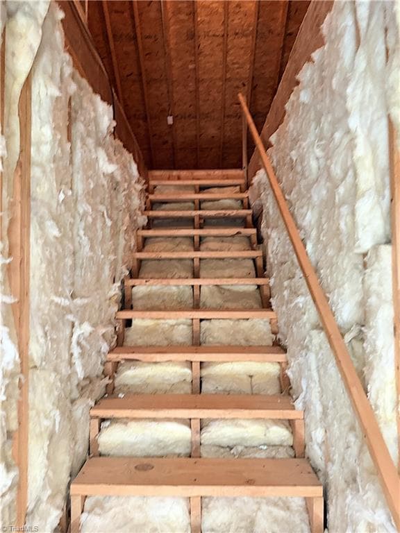 stairs going up to the attic - 1242 Blackberry Ridge Road, High Point NC 27265, High Point