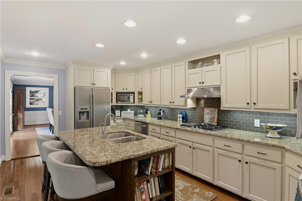 Kitchen opens to Dining Room and Breakfast Room - 2862 Robinhood Road, Winston-Salem NC 27106, Winston-Salem