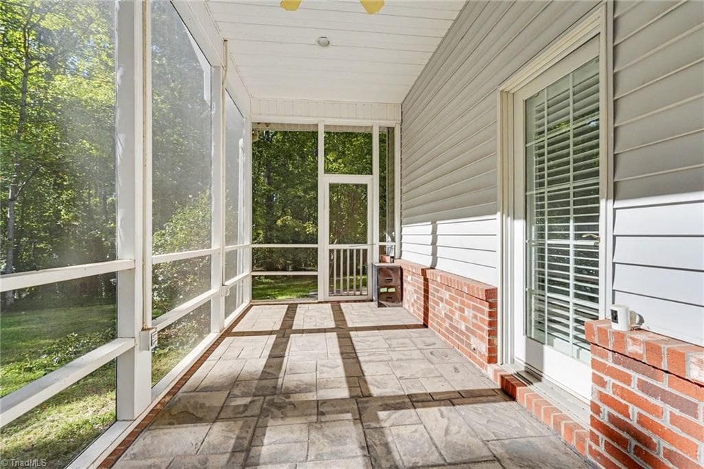 Screened porch off main level primary bedroom - 8800 Harwick Court, Lewisville NC 27023, Lewisville