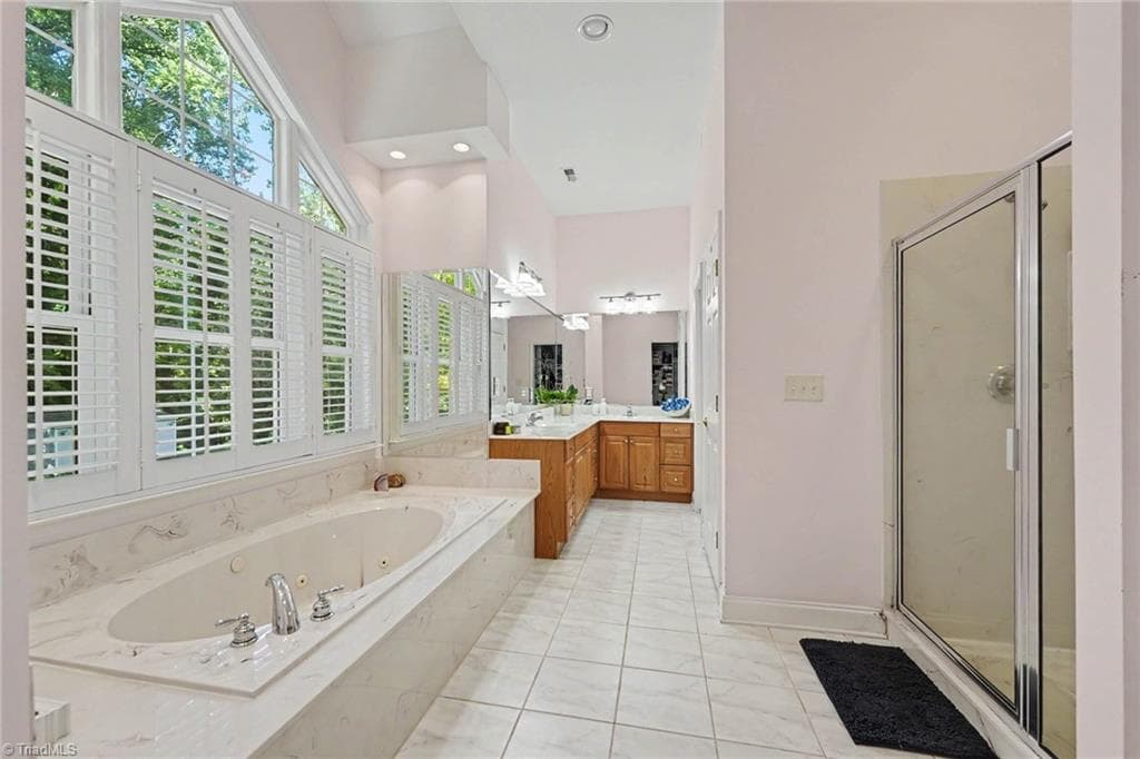 Primary bath main floor - 8800 Harwick Court, Lewisville NC 27023, Lewisville