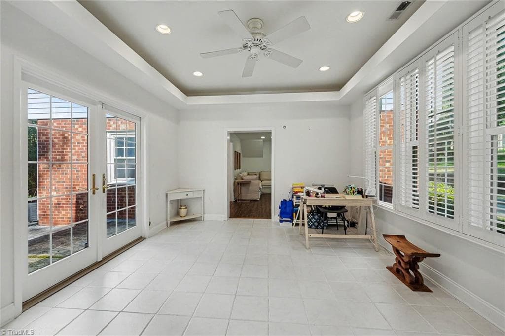 Sunroom off main floor Primary bedroom - 8800 Harwick Court, Lewisville NC 27023, Lewisville