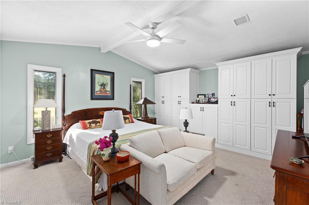 Built in shelving and cabinetry on both sides of the room - 611 Burning Tree Circle, High Point NC 27265, High Point