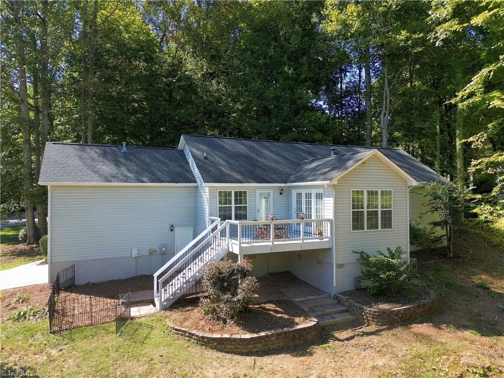 Rear of house - 7500 Bartonshire Court, Oak Ridge NC 27310, Oak Ridge