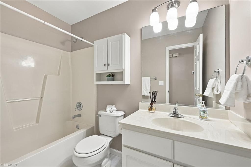 Hall bathroom - 7500 Bartonshire Court, Oak Ridge NC 27310, Oak Ridge