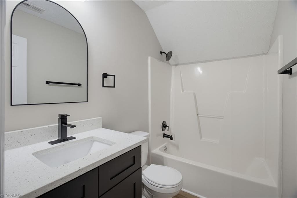 Remodeled hall bath. - 2100 Gate Post Drive, Greensboro NC 27455, Greensboro