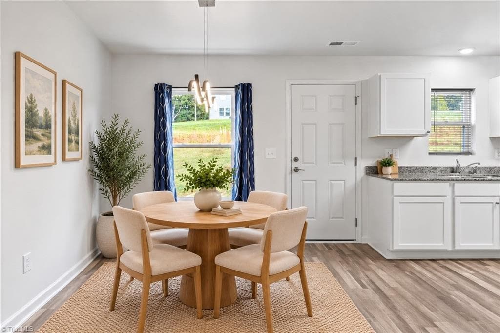 Dining Room - Staged by AI - 1820 Wilma Avenue, Winston-Salem NC 27127, Winston-Salem