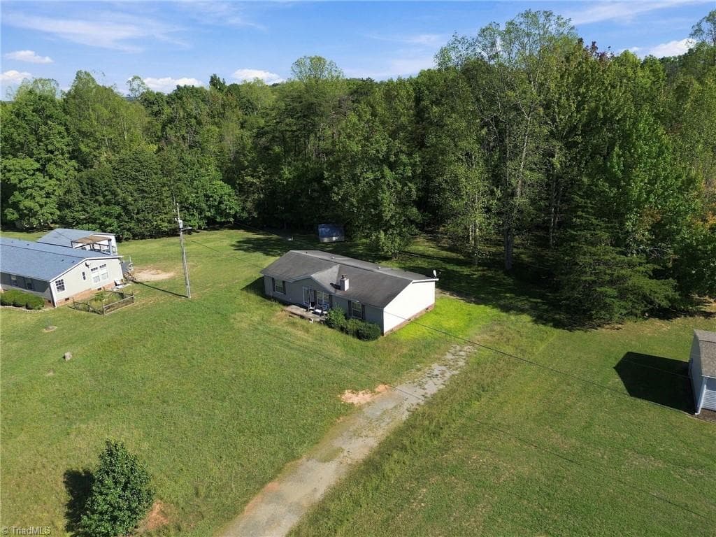 Aerial view of the manufactured home. - 415 Talley Road, Reidsville NC 27320, Reidsville