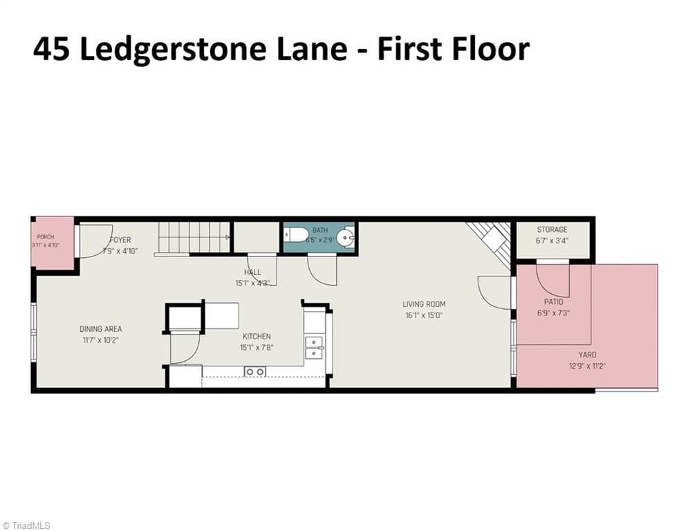 Stick/Site Built at 45 Ledgerstone Lane, Greensboro NC 27407, Greensboro, photo 32 of 33