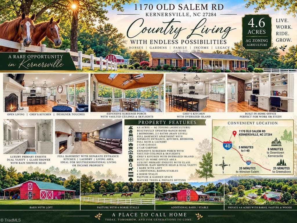 1170 Old Salem Road, Kernersville NC 27284