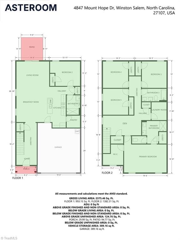 Stick/Site Built at 4847 Mount Hope Drive, Winston-Salem NC 27107, photo 19 of 21