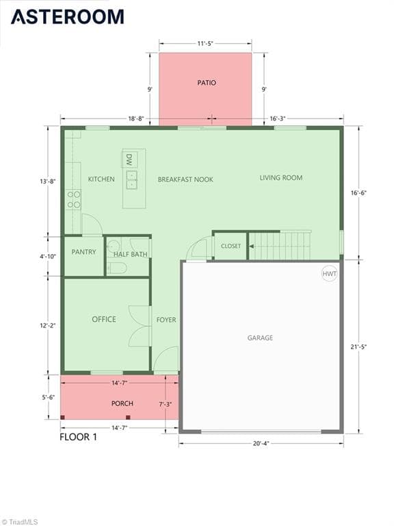 Stick/Site Built at 4872 Mount Hope Drive, Winston-Salem NC 27107, photo 21 of 22