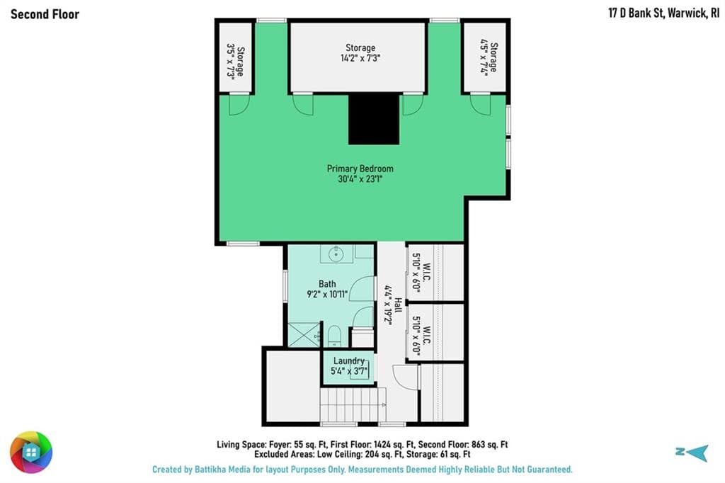 Condominium at 17 Bank Street UNIT D, Warwick, photo 43 of 44