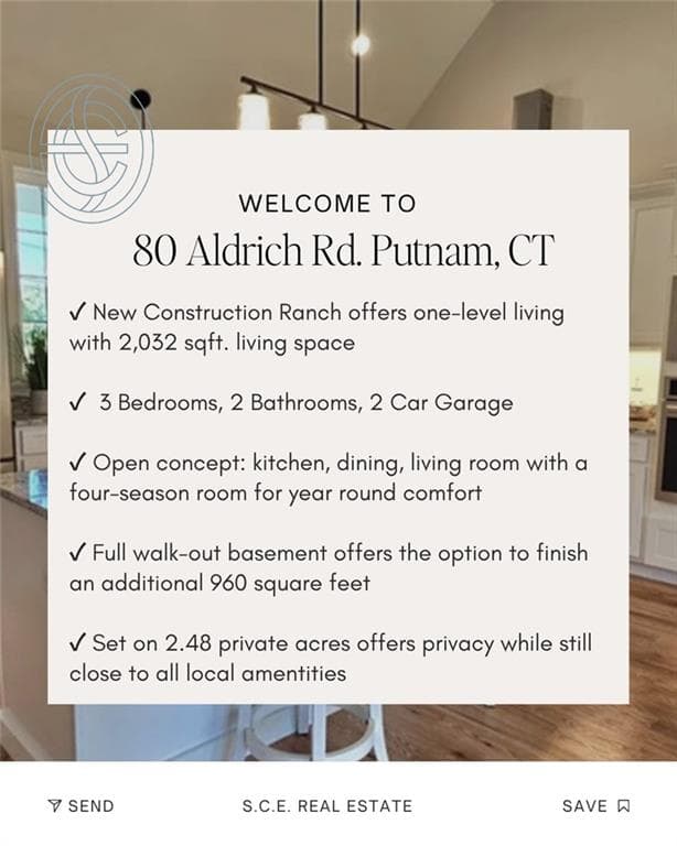 Single Family Residence at 80 Aldrich Road, Putnam, photo 3 of 21