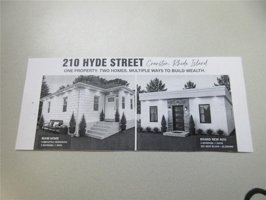 Single Family Residence at 210 Hyde Street, Cranston, photo 2 of 2