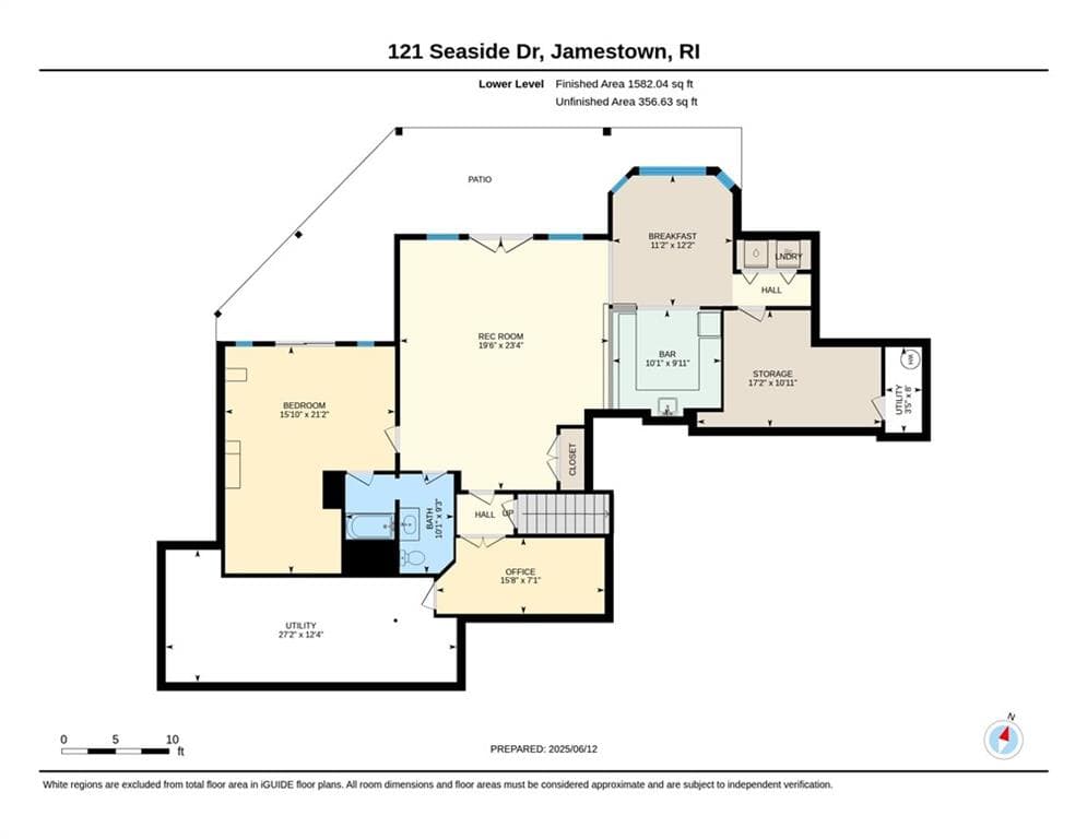 Single Family Residence at 121 Seaside Drive, Jamestown, photo 42 of 47