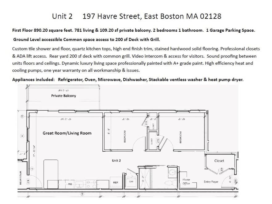 Condominium at 197 Havre St # 2, Boston MA 02128, photo 10 of 12