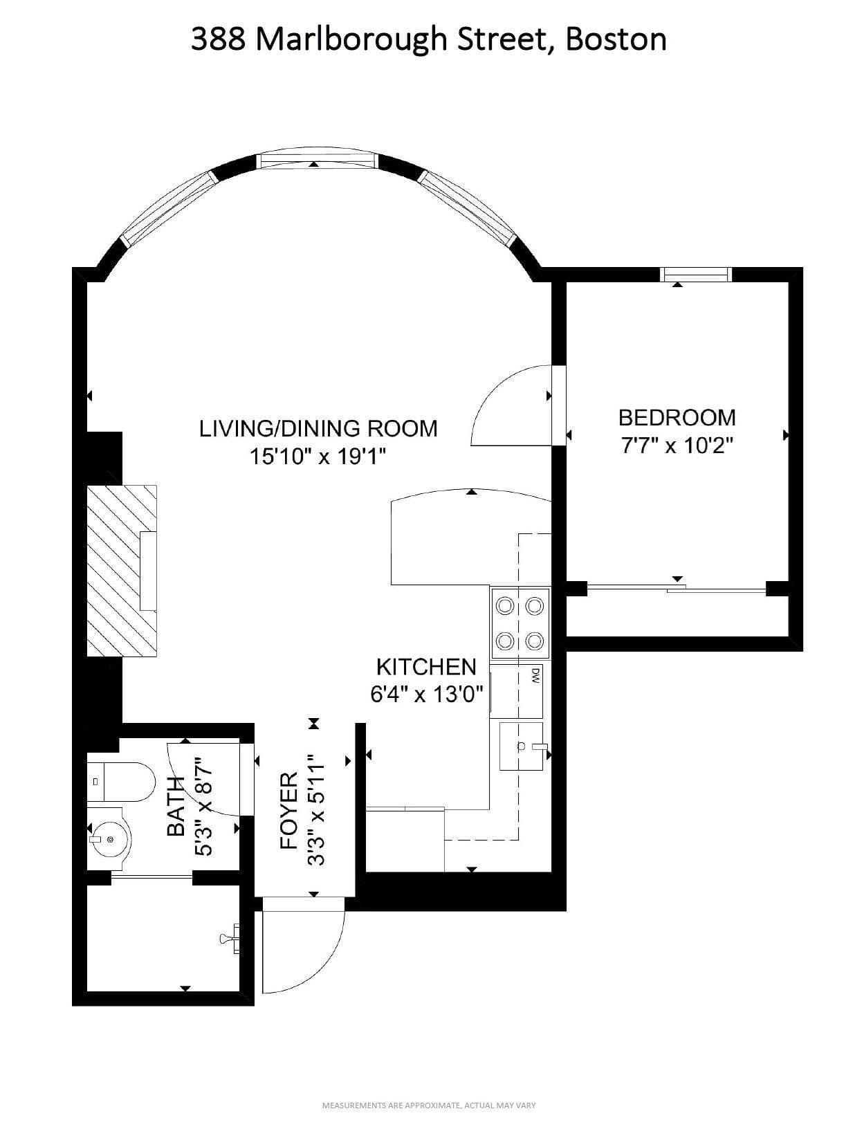 Condominium at 388 Marlborough St # 2, Boston MA 02115, photo 9 of 9