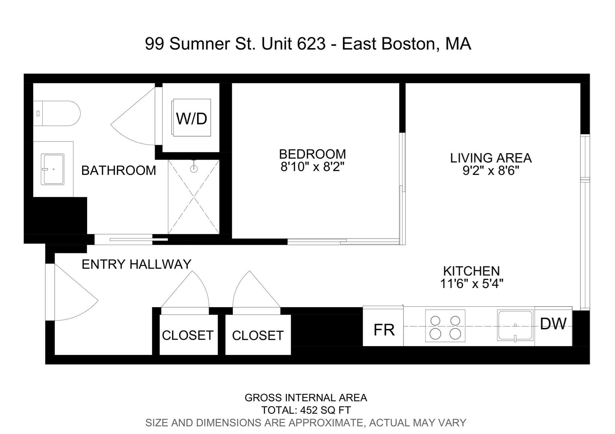 Condominium at 99 Sumner St # 623, Boston MA 02128, photo 15 of 15