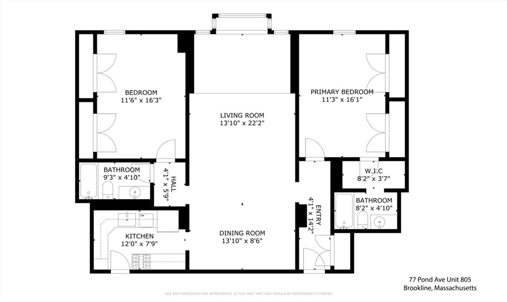 Condominium at 77 Pond Ave # 805, Brookline MA 02445, photo 15 of 15