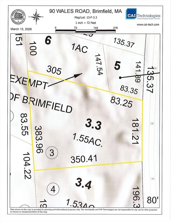 90 Wales Road, Brimfield MA 01010