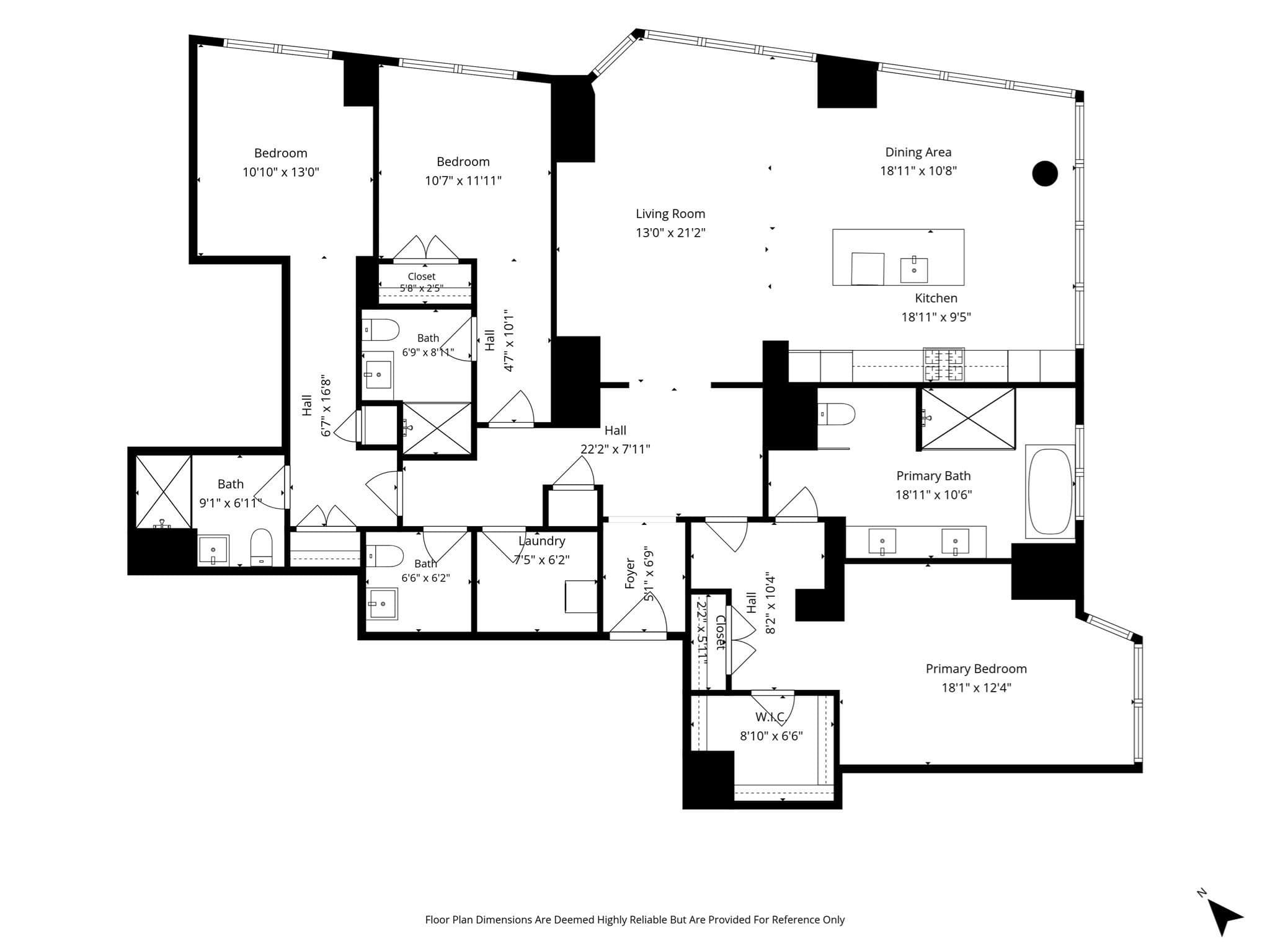 Condominium at 1 Franklin # 5105, Boston MA 02110, photo 24 of 37