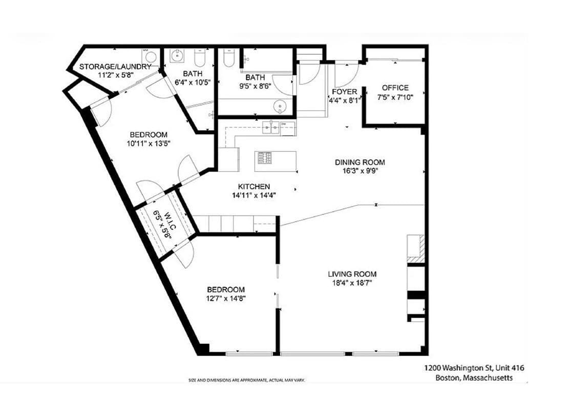 Condominium at 1200 Washington St # 416, Boston MA 02118, photo 21 of 21