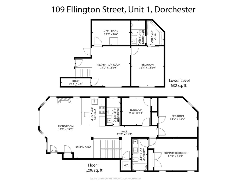 Condominium at 109 Ellington # 1, Boston MA 02121, photo 6 of 35
