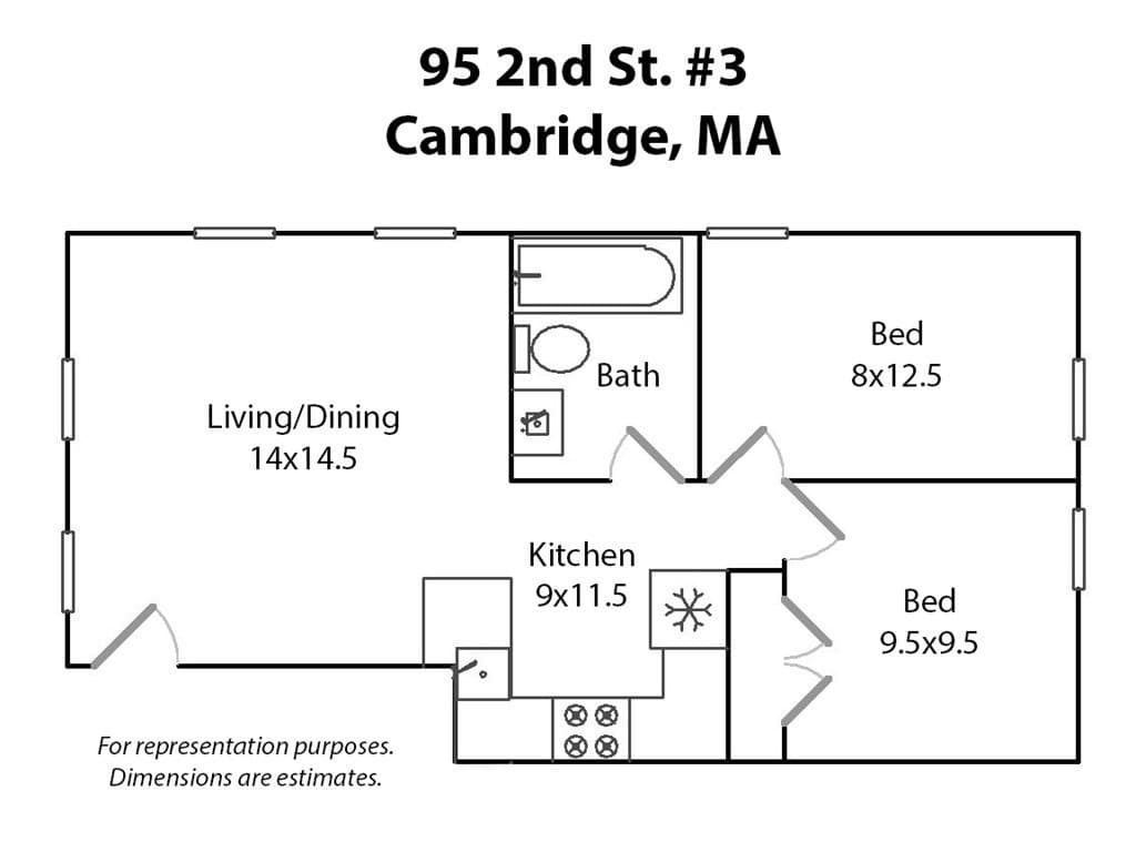 Condominium at 95 2nd Street # 3, Cambridge MA 02141, Cambridge, photo 12 of 12