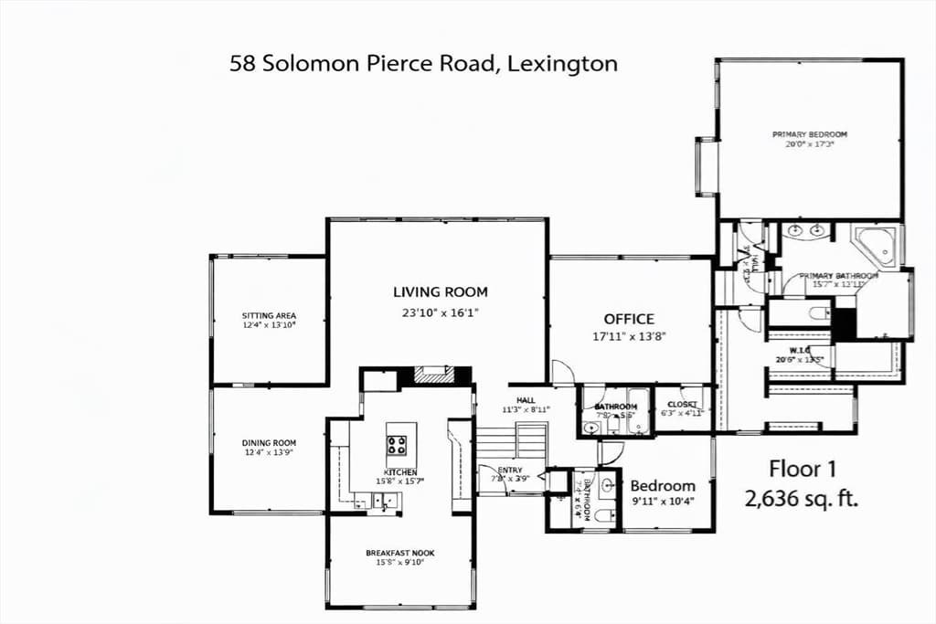 Single Family Residence at 58 Solomon Pierce Rd, Lexington MA 02420, Lexington, photo 33 of 39
