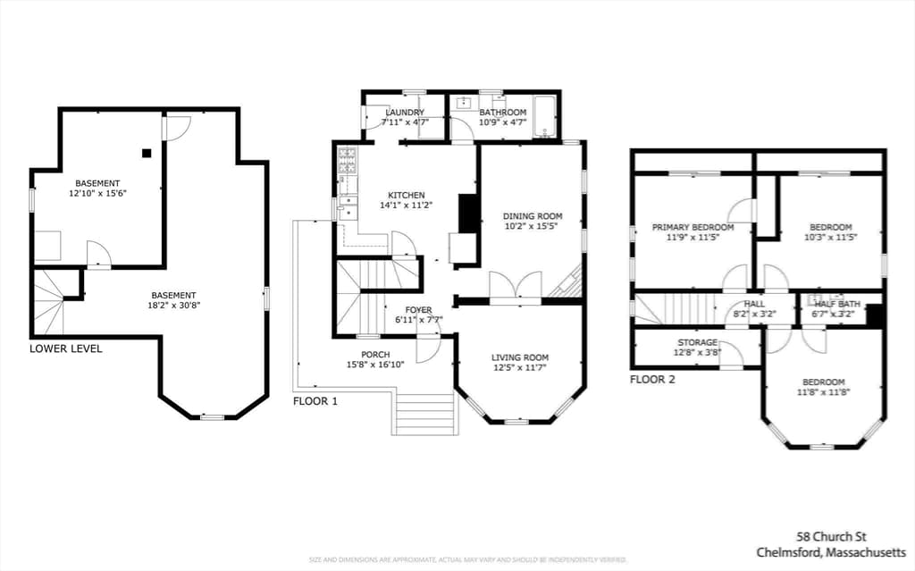 Single Family Residence at 58 Church St, Chelmsford MA 01863, photo 15 of 15