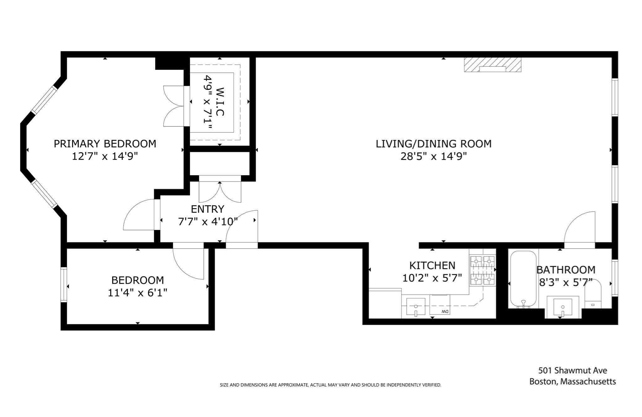 Condominium at 501 Shawmut Ave. # 3, Boston MA 02118, photo 13 of 14
