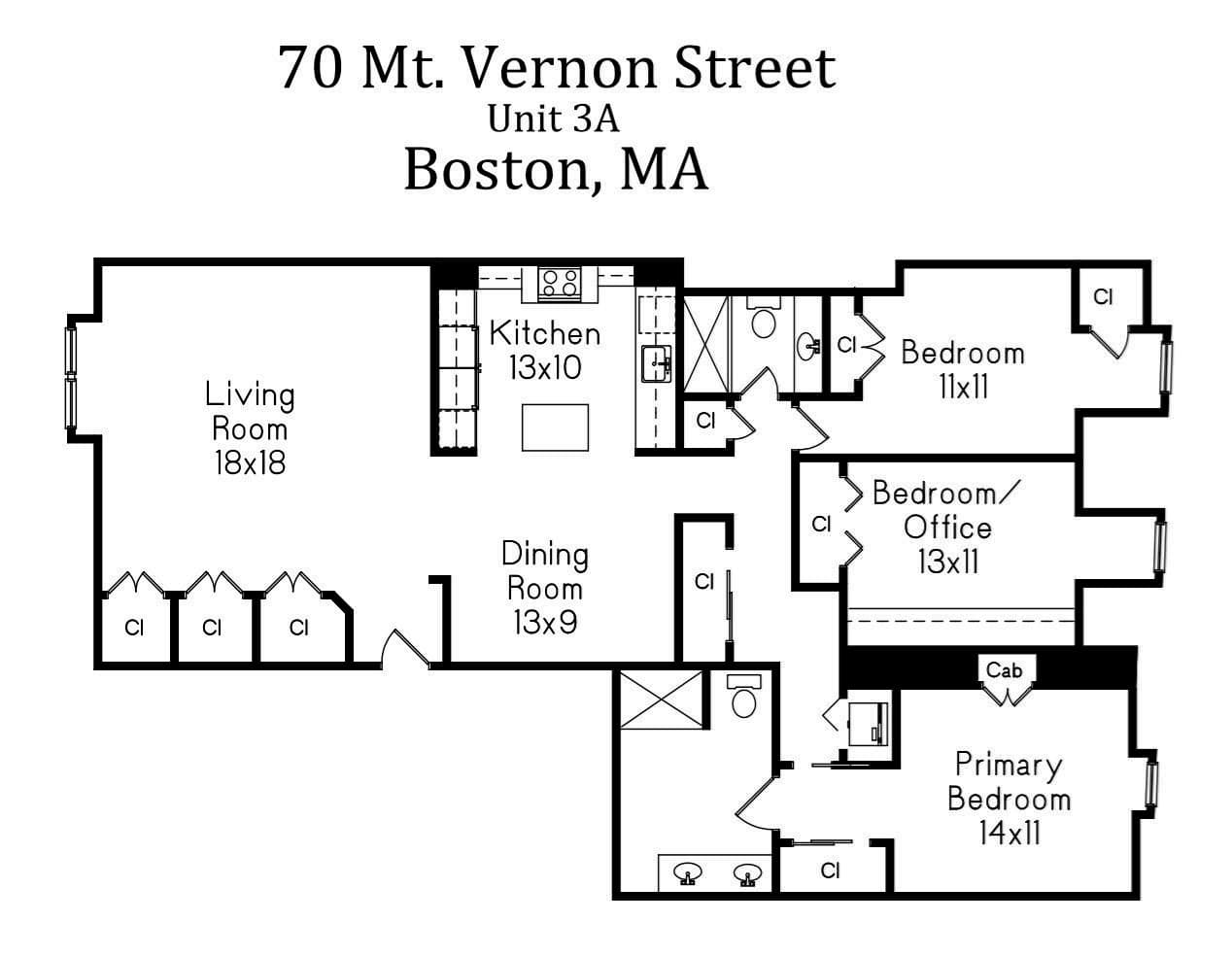 Condominium at 70 Mt Vernon # 3A, Boston MA 02108, photo 42 of 42