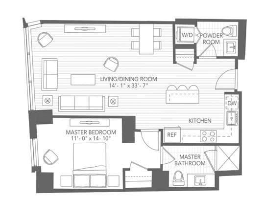 Condominium at 580 Washington # 311, Boston MA 02111, photo 5 of 18