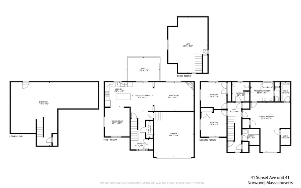 Single Family Residence at 41 Sunset Ave, Norwood MA 02062, photo 36 of 37