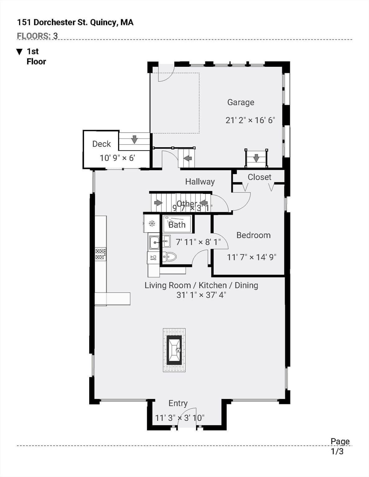 Single Family Residence at 151 Dorchester Street, Quincy MA 02171, Quincy, photo 27 of 28